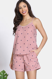 Zivame 2 Mile Fashion Woven Short Set - Antique White — thumbnail 3